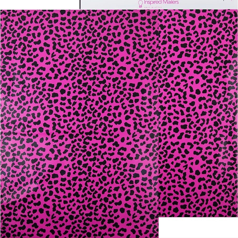 8 XL 16x22 " XXL Poly Mailers Hot Pink Cheetah - Picture 8 of 8